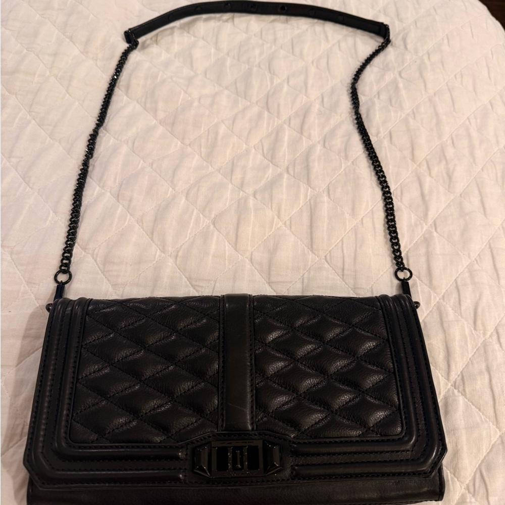 Rebecca Minkoff Black Quilted Crossbody Bag